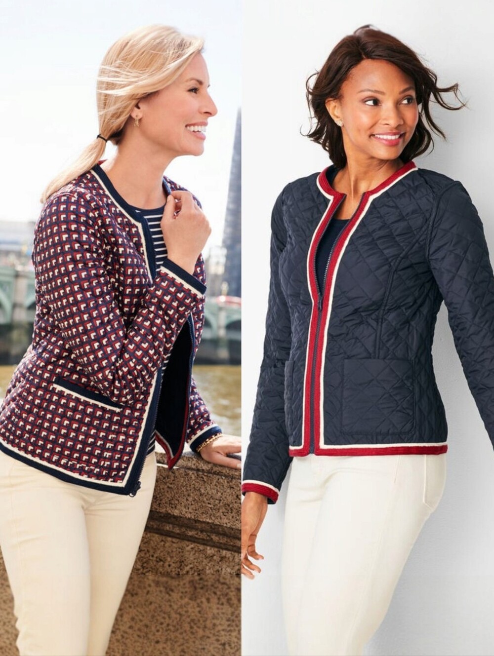 NWOT Talbots Reversible Quilted Jacket
